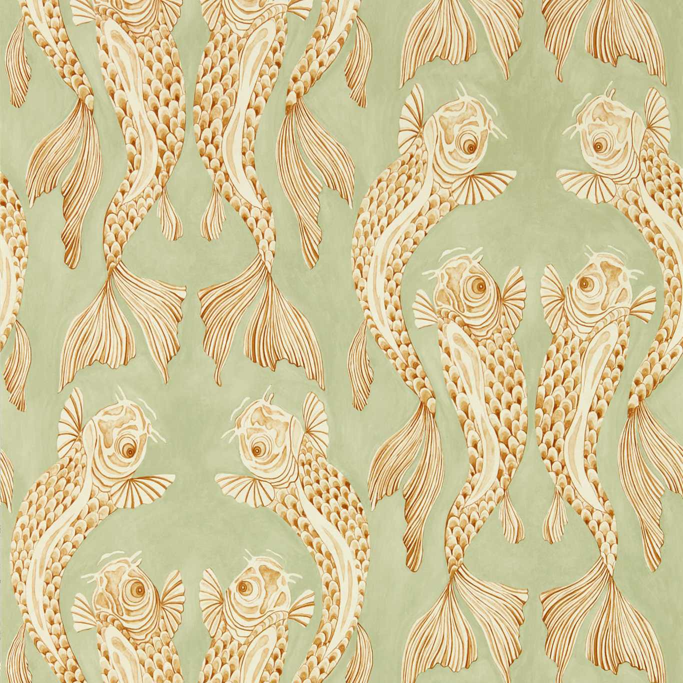 Voyaging Koi Oriental Green/Honey